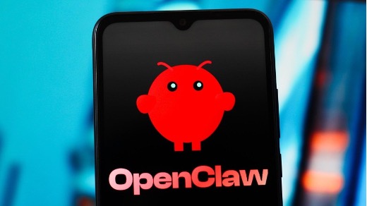 Logo OpenClaw op smartphone