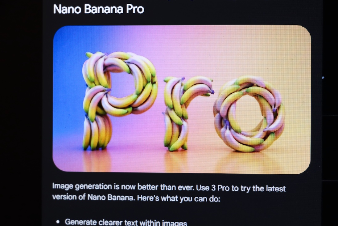 Nana Bana Pro op een computerscherm